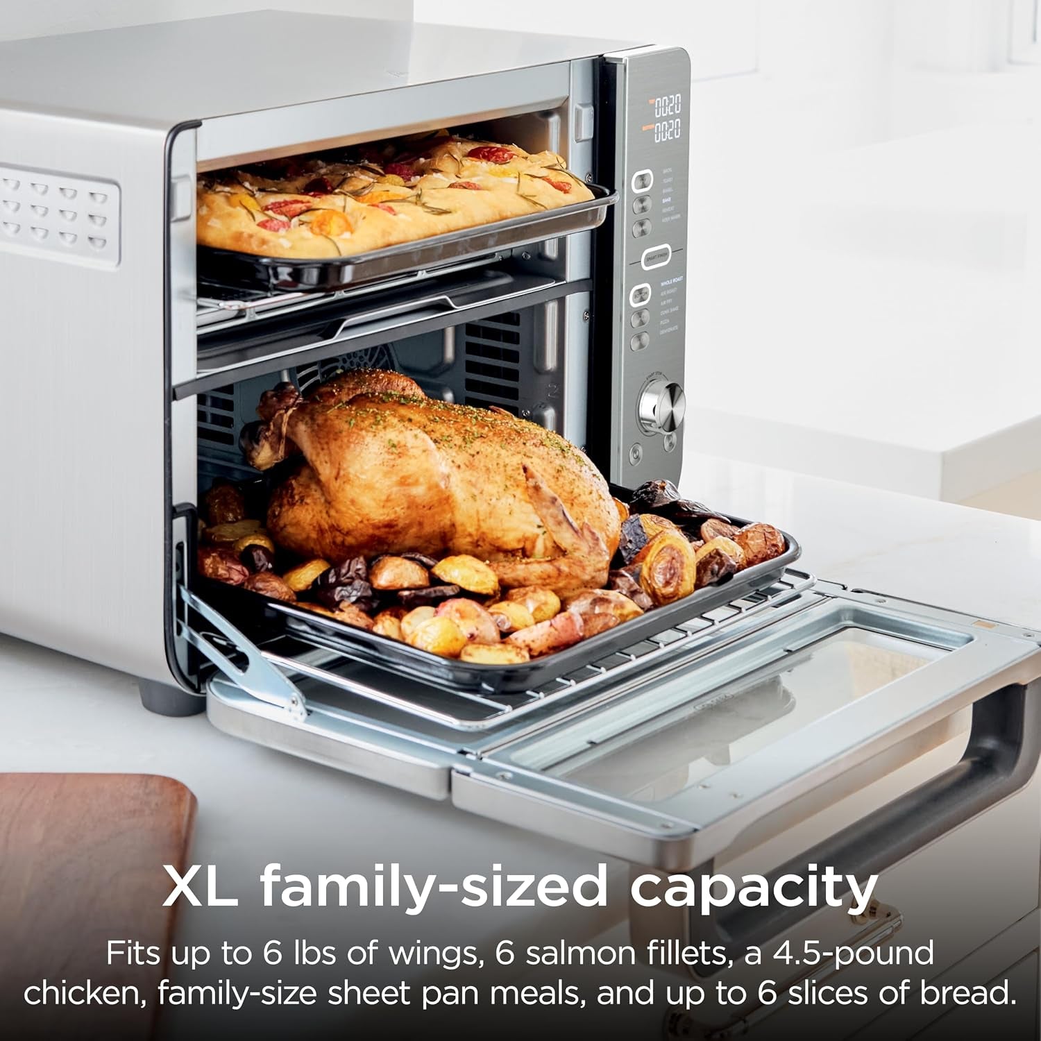 ninja-double-stack-xl-countertop-oven-12-in-1-stainless-steel-dct601-dualzone-smart-finish-flavorseal-fits-4-5-lb-chicken-6-lbs-wings-air-fry-bake-broil