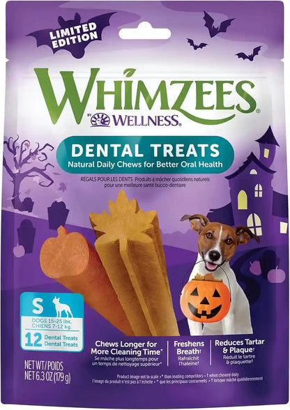 Whimzees Wellness Stix Natural Dog Dental Treat, Chews, Freshens Breath, Medium Size Sticks, 14.81 Oz Bag, 14 Count16