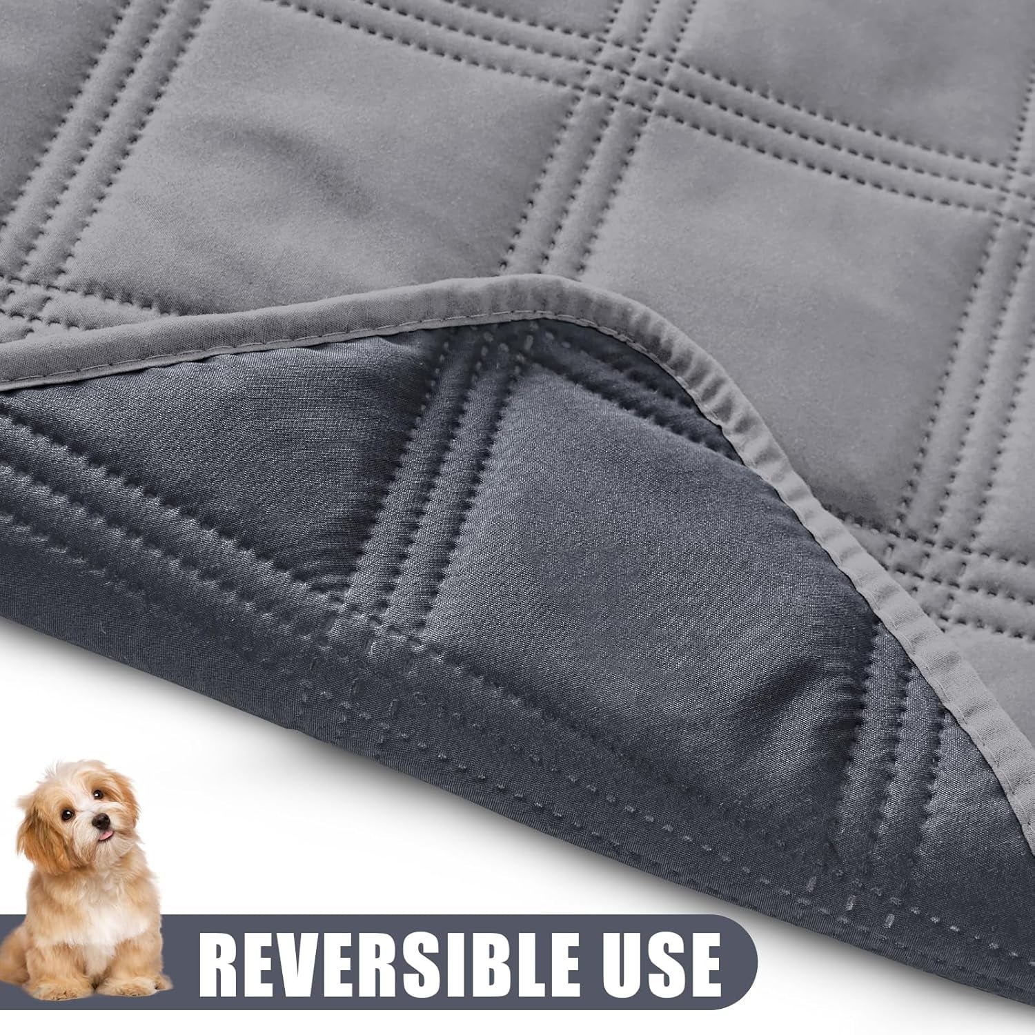 smiry-waterproof-dog-bed-cover-reversible-pet-blanket-for-sofa-couch-soft-washable-dog-blanket-leakproof-couch-cover-for-dogs-cats-furniture-protection-52x82-grey-dark-grey