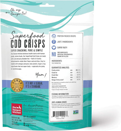 The Honest Kitchen Superfood Cod Crisps: Cod & Blueberry, 3 Oz2