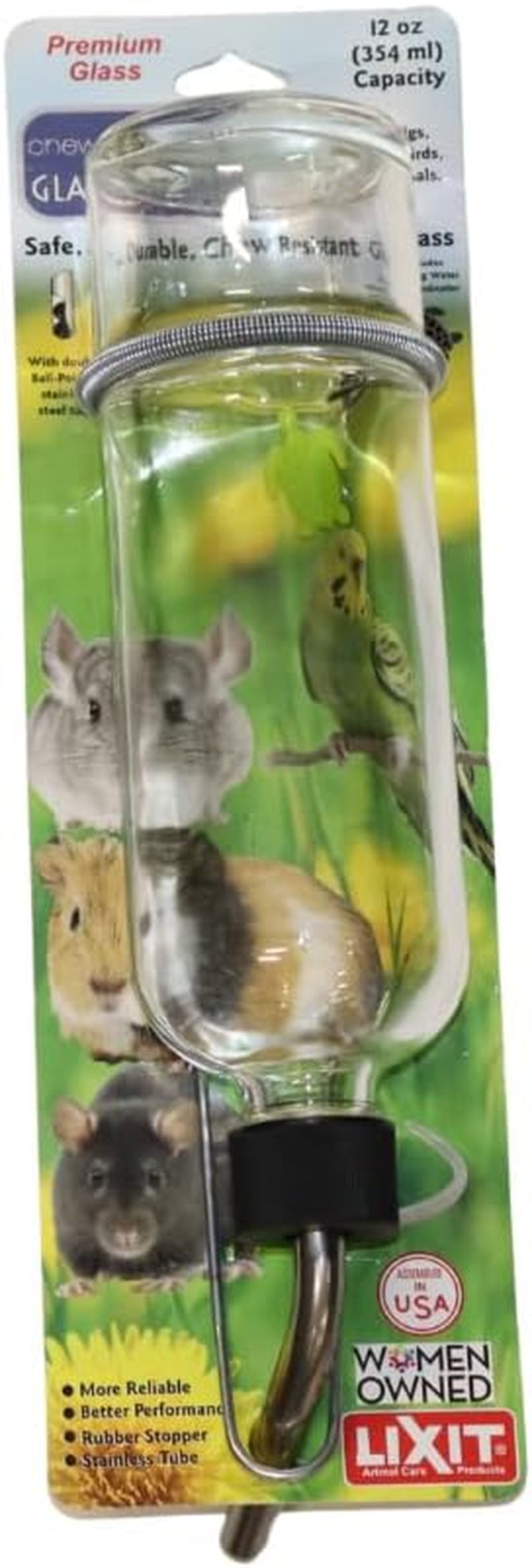 lixit®-chew-proof-flat-sided-water-bottles-for-rabbits-ferrets-rats-birds-hamsters-guinea-pigs-chinchillas-gerbils-and-other-small-animals-made-in-usa-clear-12-ounce