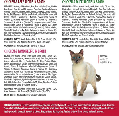 Nulo Real Shreds with Organ Meat Wet Canned Cat Food, Variety Flavors, 2.8 Ounce, 12 Cans8