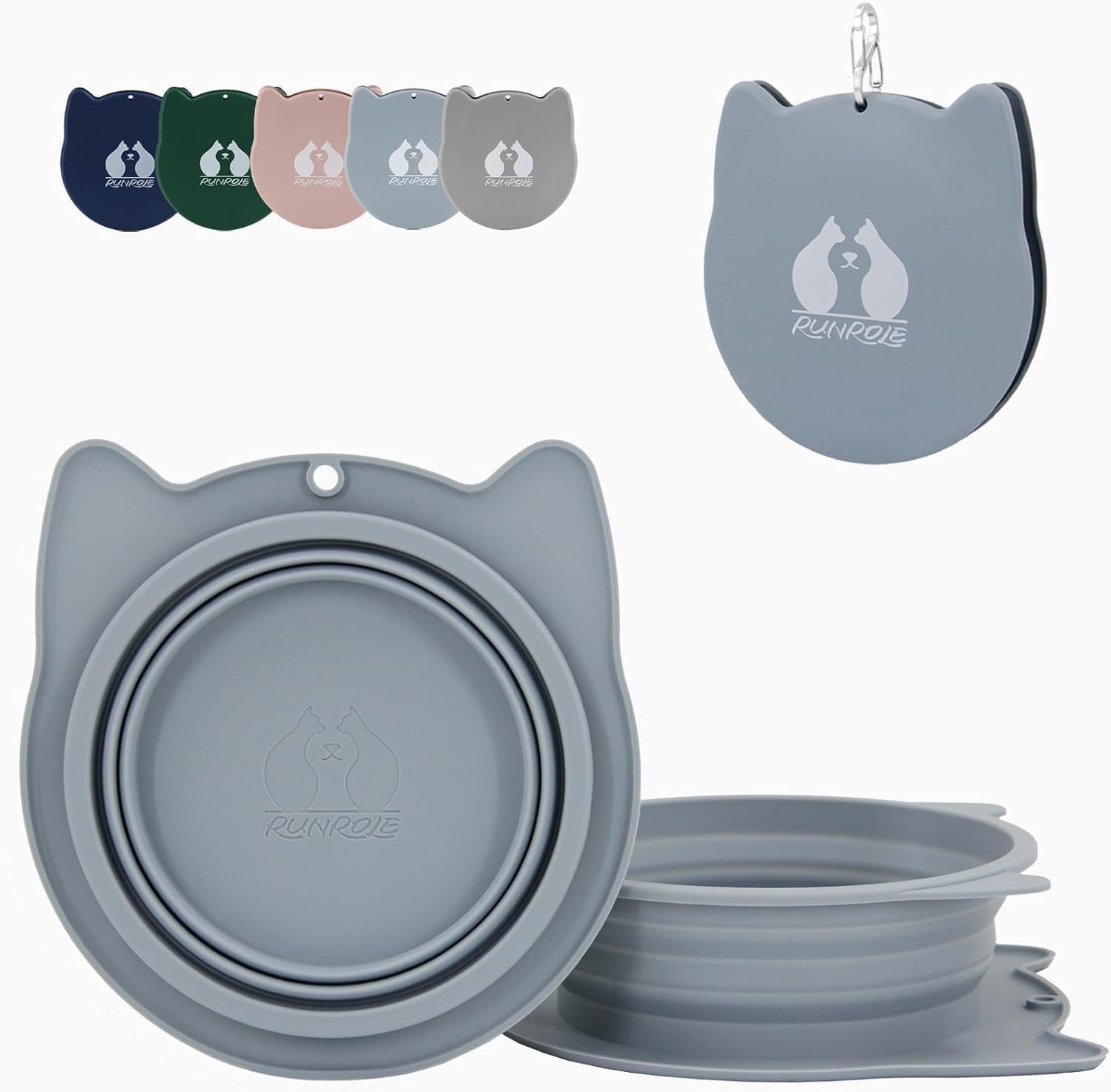 runrole-2-in-1-collapsible-dog-travel-water-bowls-portable-pet-cat-bowl-slot-together-use-separately-bpa-free-silicone-feeding-watering-foldable-travel-bowls-pet-travel-food-dishes-20oz-27oz