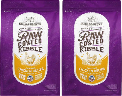 Stella & Chewy'S Raw Coated Cat Food - High Protein, Grain-Free Kibble with Cage-Free Chicken - Premium Digestive Support with Probiotics - Natural Small Kibble - Perfect for Picky Eaters - 2.5Lb Bag10