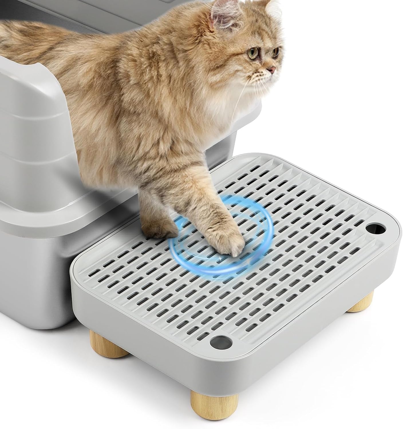 cat-litter-box-ramp-litter-box-step-mat-with-filter-function-cat-stair-for-litter-box-easy-to-clean-11-8x-8-2x-2-cats-pedal-step-stool-ideal-for-kitten-elderly-cats-light-grey