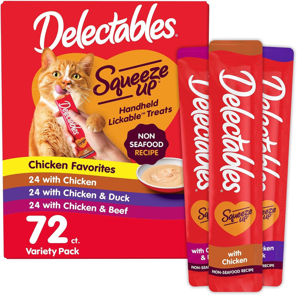 Delectables Squeeze up Non-Seafood Variety Pack Lickable Cat Treat, 20 Count (Pack of 1)12