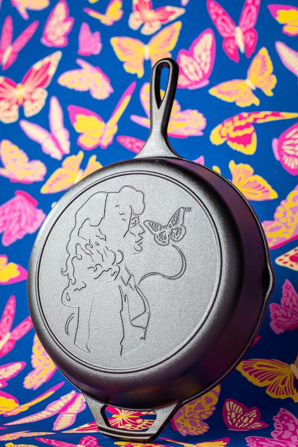 Dolly Parton Pre-Seasoned Cast Iron Skillet, 10.25 Inches | Dolly Parton Edition, Signature Handle Cast Iron Skillet for Oven, Stove, Grill or Campfire, Made in USA4