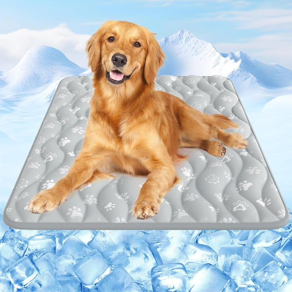 Rywell Super-Absorbent Cooling Mat for Dogs 44"X32" Arc-Chill 3.0 & Color-Changing Dog Cooling Mat, Stay Cool & Dry, Washable, Non-Slip Pet Bed Mat for Floors, Sofas, Kennels9