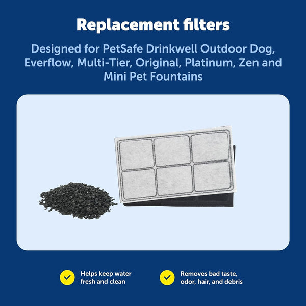 Petsafe Drinkwell Premium Carbon Filters, Dog & Cat Fountains, 12-Pack | Certified Fit for Drinkwell Outdoor, Everflow, Multi-Tier, Original, Platinum, Zen & Mini, 50% More Carbon.5