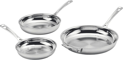 3 Piece Pureclad, Triple-Ply Stainless Steel Skillet Set, PCST22-810121