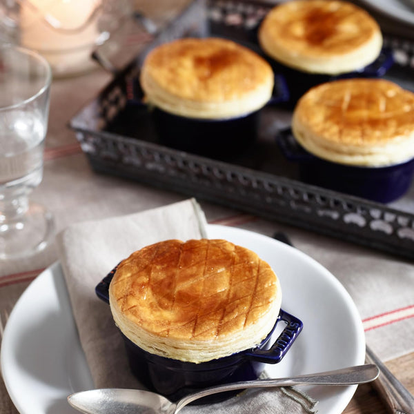 STAUB Ceramic Dutch Oven 3-Piece Mini round Cocotte, Dark Blue6