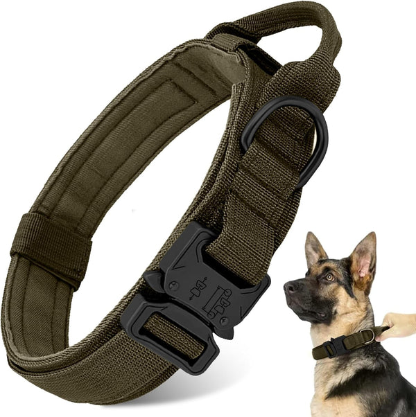 Tactical Dog Collar Leash Set,Dog Collar with Controll Handle for Large Dog13
