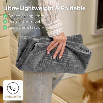 Bedsure Waterproof Couch Cover for Dogs Washable - Waterproof Blanket for Large Dogs Couch Sofa Bed Cozy, Lightweight Furniture Protector for Pet Cat Quick Drying, Ash Grey, 52X82In4