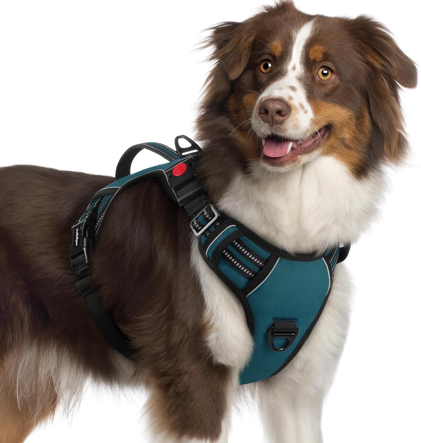 rabbitgoo-large-dog-harness-easy-wear-with-3-buckles-and-lift-handle-no-pull-with-front-clip-for-walking-adjustable-soft-padded-reflective-easy-control-pink-large