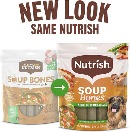 Nutrish Soup Bones Chicken Dog Chews, 23.1 Oz. Bag, 11 Treats (Rachael Ray)2