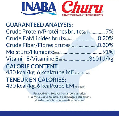 INABA Churu Cat Treats, Grain-Free, Lickable, Squeezable Creamy Purée Cat Treat/Topper with Vitamin E & Taurine, 0.5 Ounces Each Tube, 50 Tubes, Chicken Variety7