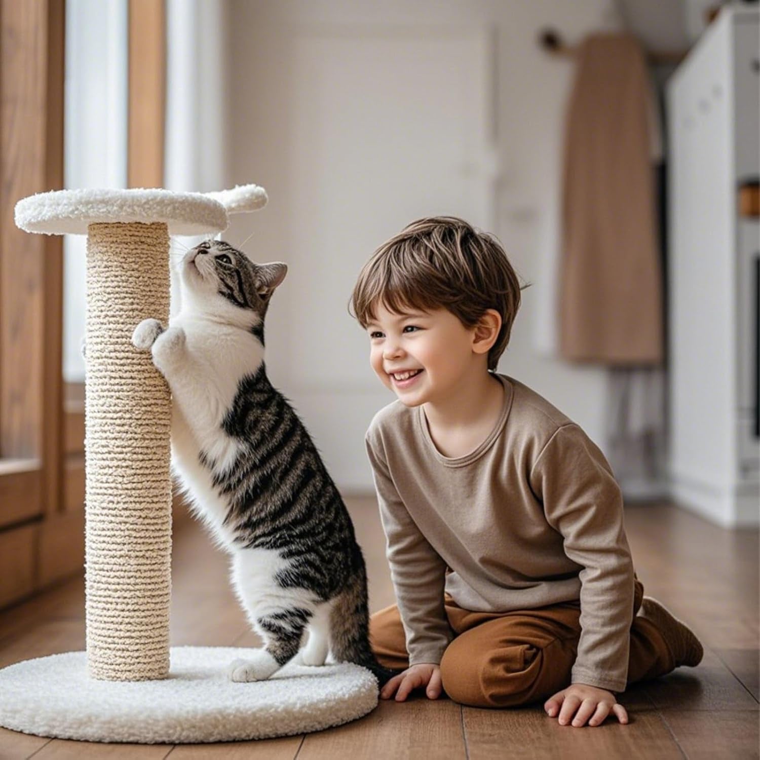 powerking-natural-sisal-replacement-scratching-post-15-7-2-pieces-m8-cat-scratch-post-refill-pole-parts-for-refurbishment-include-screws-white