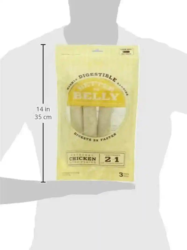 Better Belly Highly Digestible Rawhide Large Roll Chews, 3 Count (Pack of 1)3