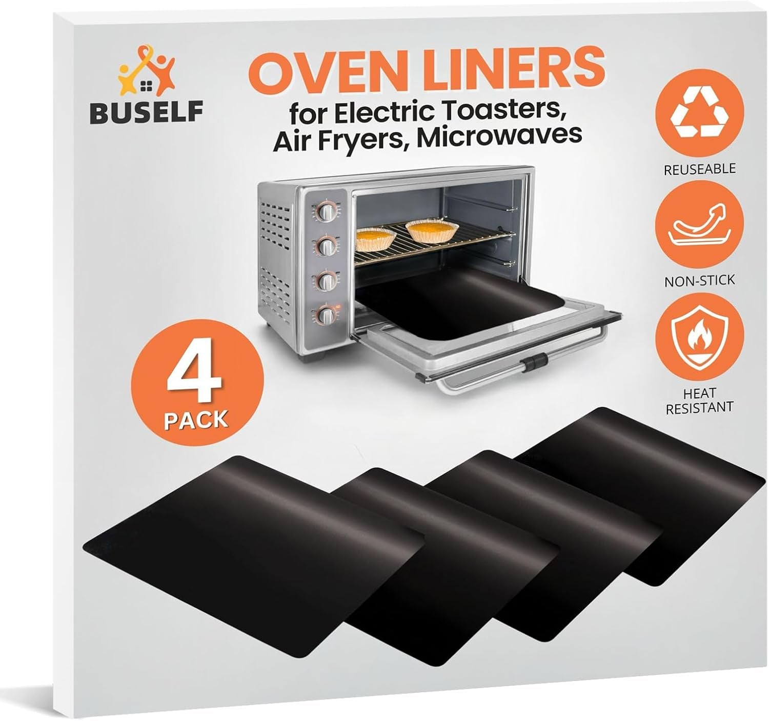 toaster-oven-liner-compatible-with-breville-cuisinart-black-decker-dash-and-more-nonstick-heat-resistant-reusable-air-fryer-liners-pfoa-bpa-free-9x11-4-pack-black
