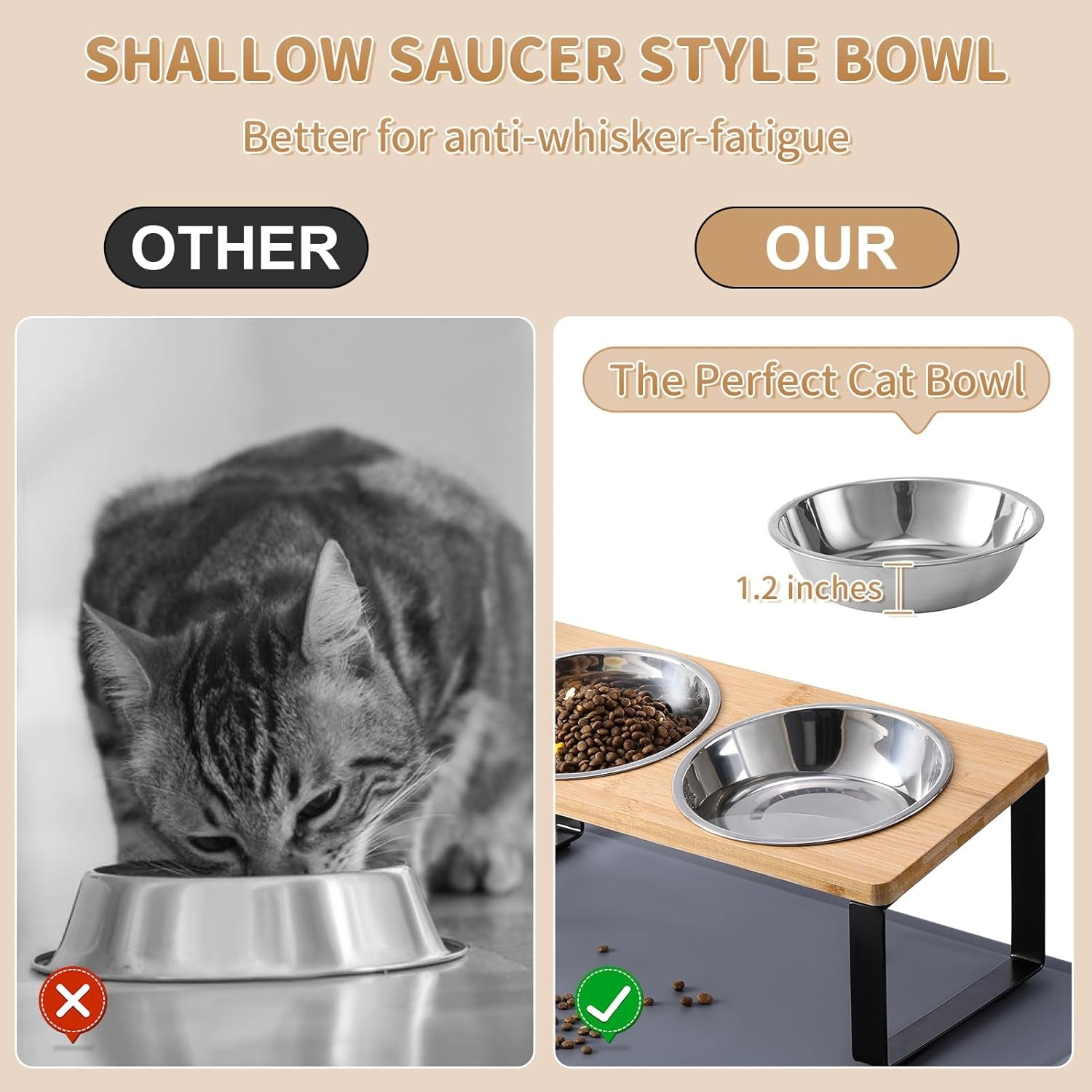 upgraded-elevated-cat-bowls-with-food-mat-15-tilted-stand-anti-vomiting-raised-cat-dishes-for-food-and-water-2-stainless-steel-bowls-for-cats-and-puppy