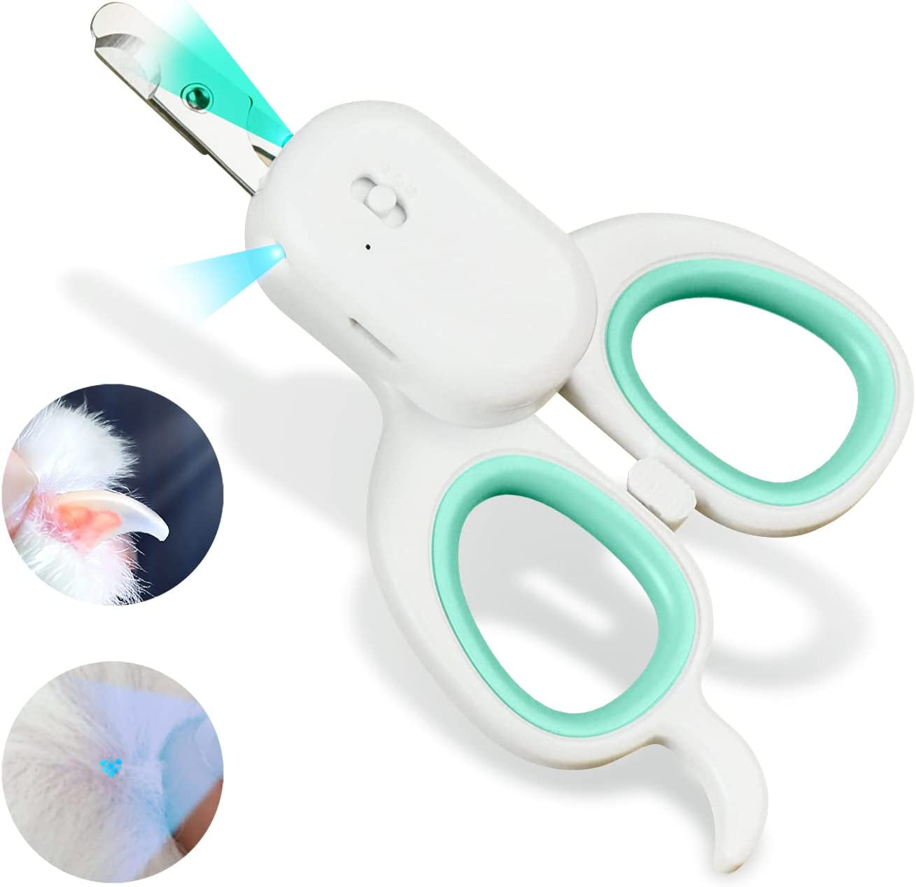 pakeway-pet-nail-clipper-with-led-u-v-light-cat-claw-trimmer-with-ultra-bright-led-light-for-nail-bloodline-to-avoid-over-cutting-sharp-angled-blade-grooming-tool-for-dog-cat-rabbit-small-animals