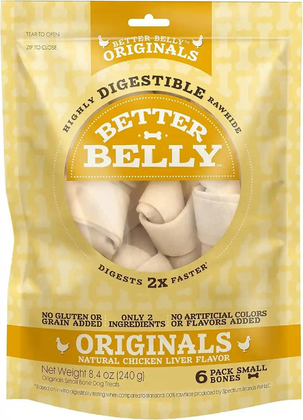 Better Belly Proteins with Real Lamb Twists, Digestible Rawhide for Dogs, 25 Count10