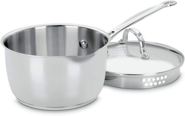719-18P Chef'S Classic Stainless 2-Quart Saucepan with Cover,Silver1