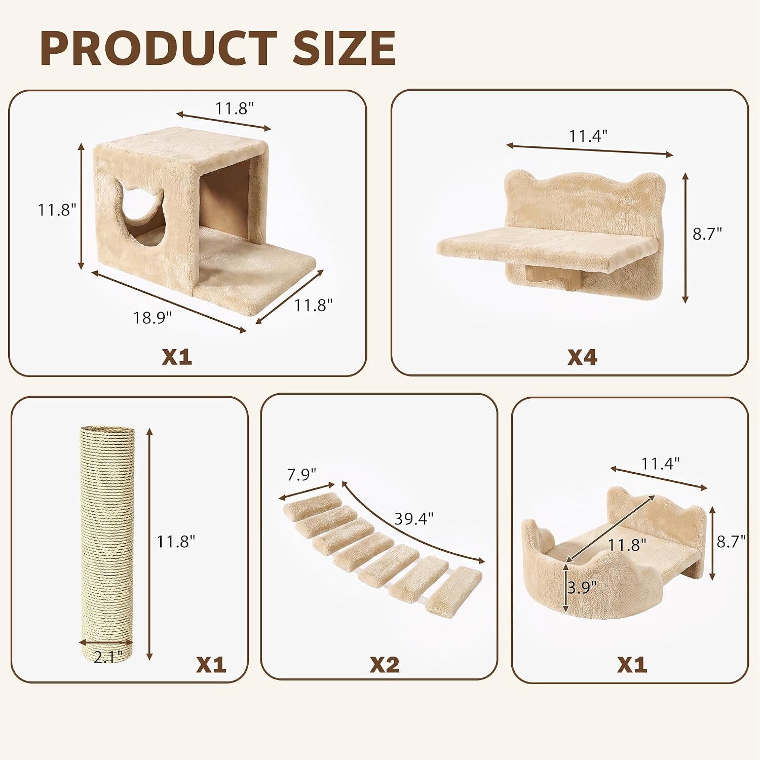 9-in-1-cat-wall-shelves-cat-wall-furniture-set-with-bridge-beige-wall-mounted-cats-shelf-for-space-saving-multi-level-cat-climbing-systems-for-16-inch-drywall-with-scratching-posts-condos