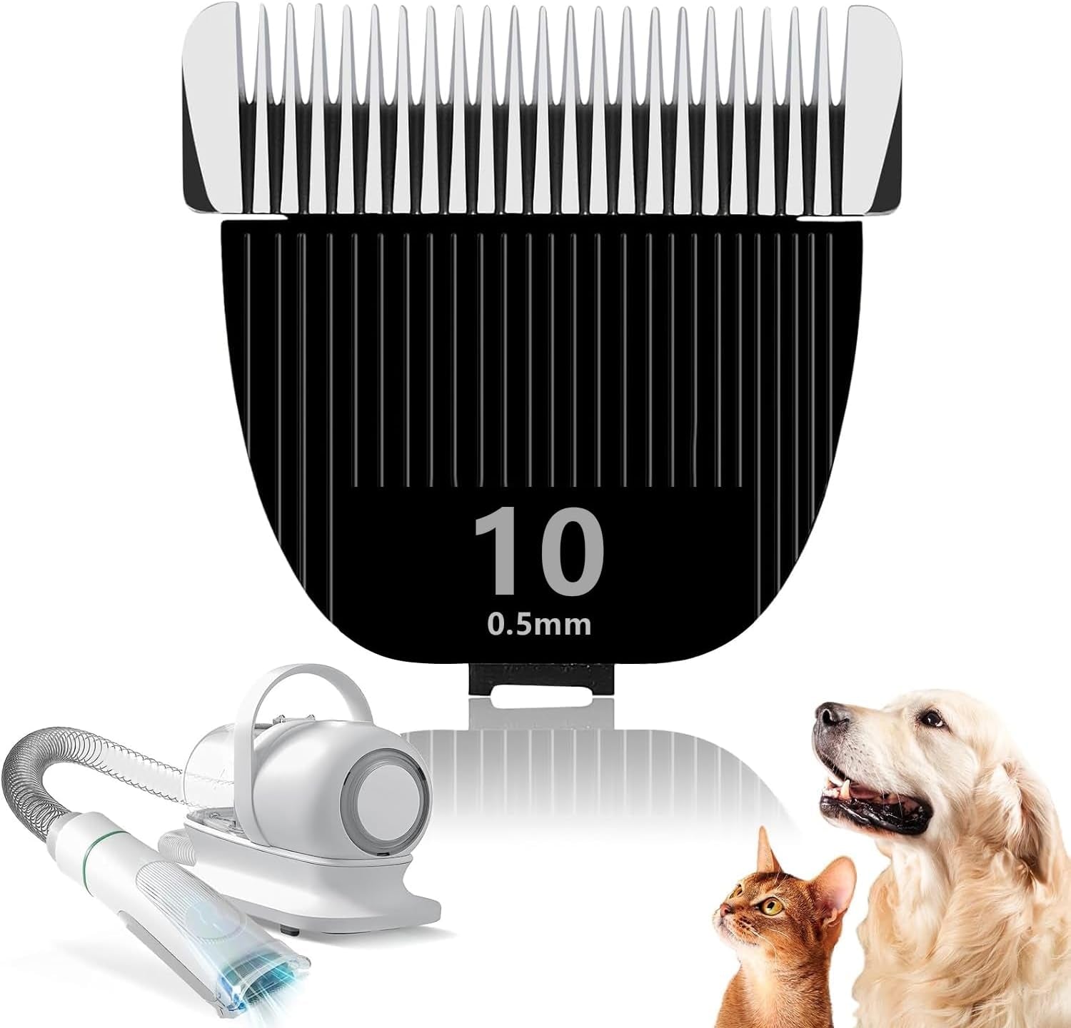 replacement-blade-for-nebot-p1-pro-pet-grooming-kit-vacuum-size-10-cut-length-1-500-5mm-made-of-ceramic-blade-stainless-steel-blade