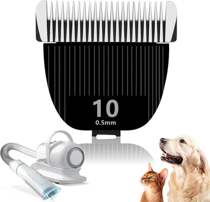 Replacement Blade for Nebot P1 Pro Pet Grooming Kit & Vacuum,Size-10 | Cut Length 1/50"(0.5Mm),Made of Ceramic Blade & Stainless Steel Blade1