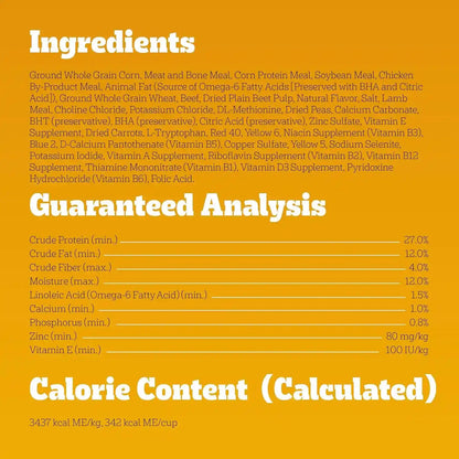 Pedigree High Protein Adult Dry Dog Food, Beef and Lamb, 18 Lb | Real Red Meat, 25% More Protein, 36 Vitamins & Minerals, Prebiotic Fiber, Omega 6 & Zinc, 100% Complete & Balanced9