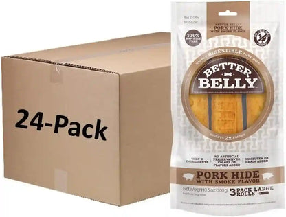 Better Belly Highly Digestible Rawhide Large Roll Chews, 3 Count (Pack of 1)12