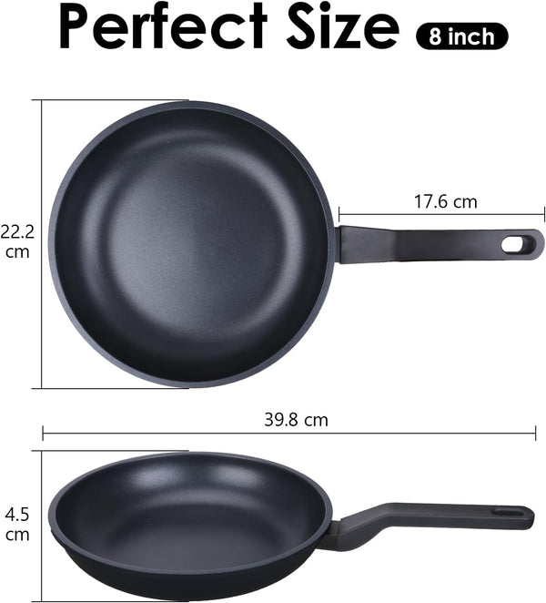 Nonstick Frying Pan Skillet,8 Inch Frying Pan Skillet,Egg Pans,Omelette Pan,Pfoa Free,Kitchen Pots Induction Pot5