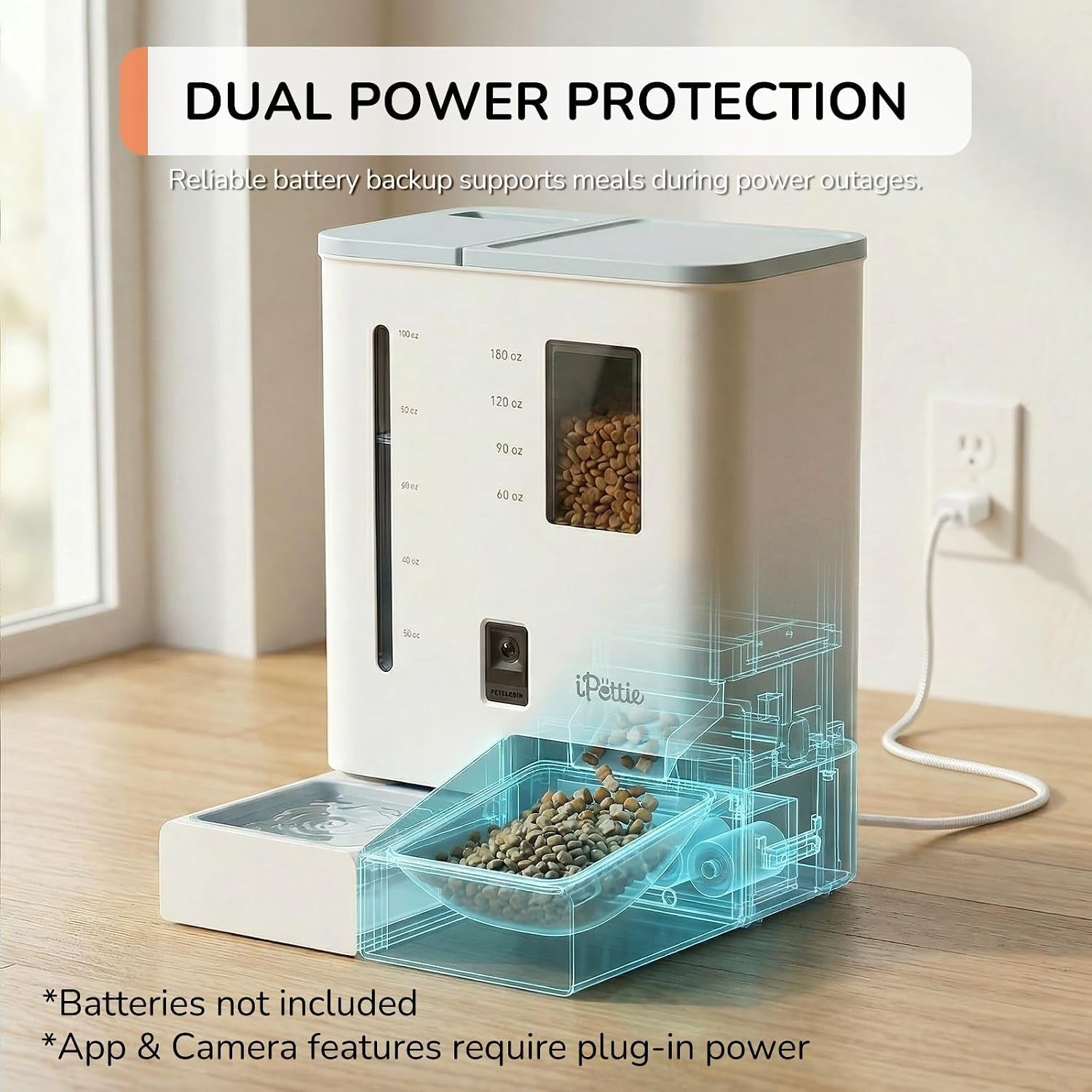 ipettie-camera-automatic-cat-feeder-and-water-dispenser-5g-2-4ghz-wifi-2k-hd-video-night-vision-app-scheduling-alerts-1-filter-included-300oz-large-capacity-for-2-weeks-fw54-camera-version