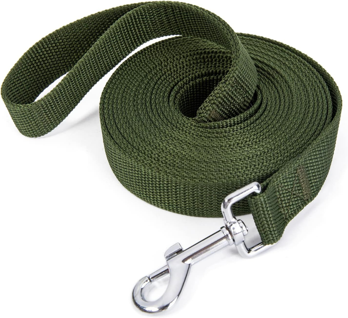strong-durable-nylon-10ft-long-dog-training-leash-traction-rope-1-inch-wide-for-small-and-medium-dog-black-10-feet