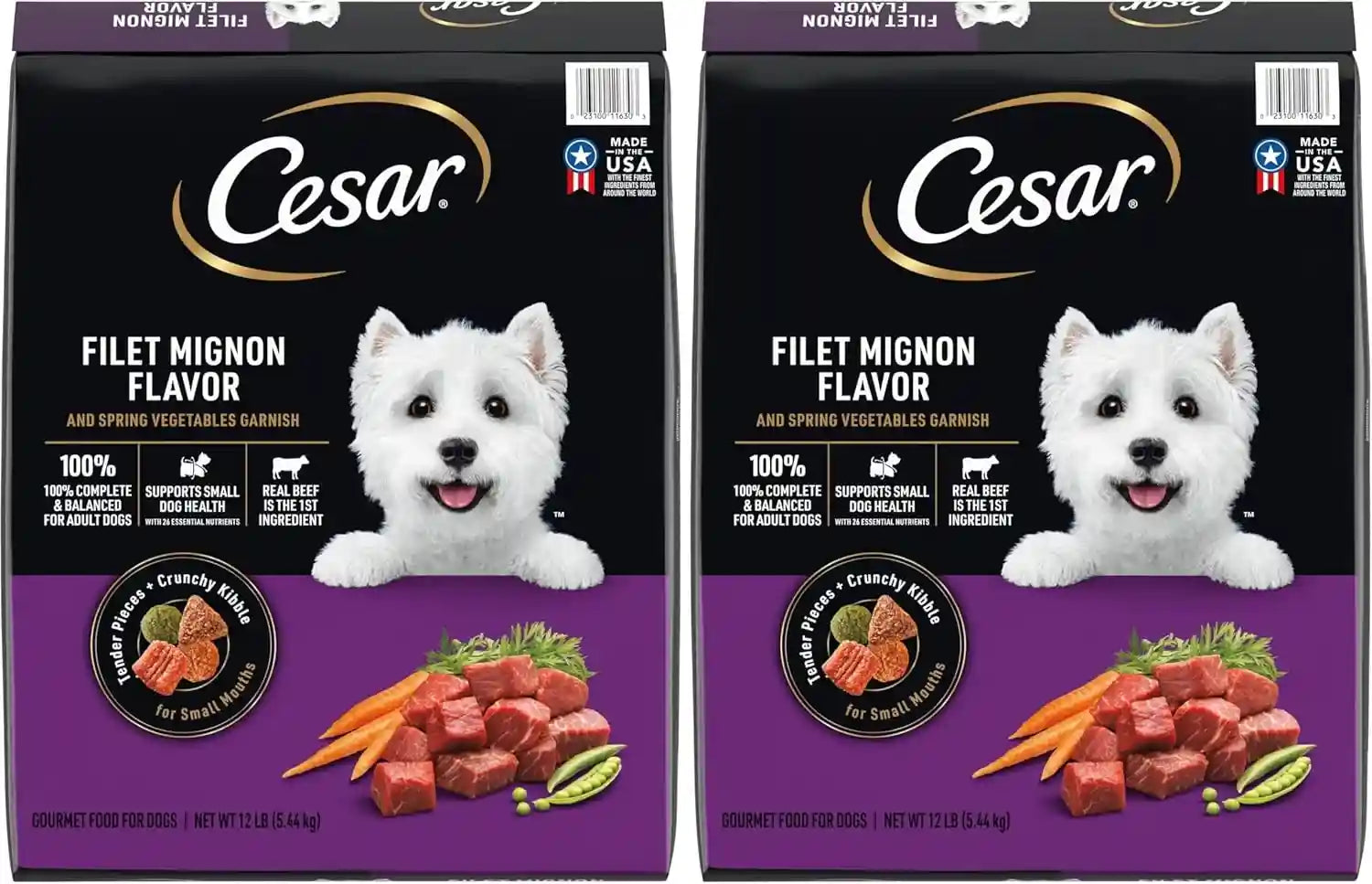 cesar-small-breed-dry-dog-food-filet-mignon-spring-vegetables-12-lb-made-in-usa-real-beef-1-ingredient-26-essential-nutrients-supports-small-breed-health-no-artificial-flavors