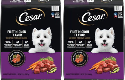 Cesar Small Breed Dry Dog Food, Filet Mignon & Spring Vegetables, 12 Lb | Made in USA, Real Beef #1 Ingredient, 26 Essential Nutrients, Supports Small Breed Health, No Artificial Flavors15