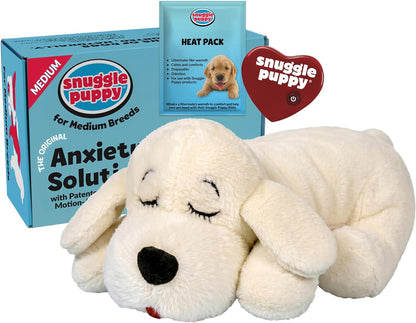 Snuggle Puppy Original Heartbeat Puppy Toy with Real-Feel Pulse & Heat Pack, Calming Sleep Aid for Puppy Anxiety, Crate Training, First Nights & New Puppy Transition - Biscuit13