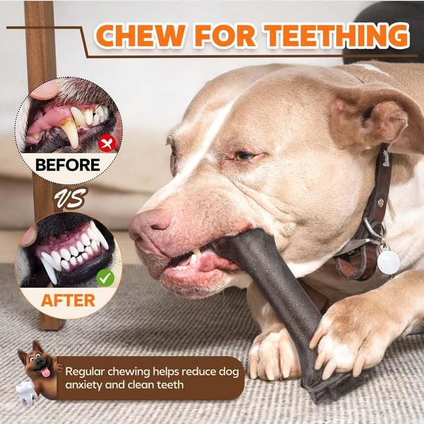 Dog Toys for Aggressive Chewers, Indestructible Bones Toy for Aggressive Chewers, Tough Puppy Chew Toy for Heavy Duty Dogs, Big Dog Teething Toys with Durable Nylon for Large/Medium Breed Puppies4