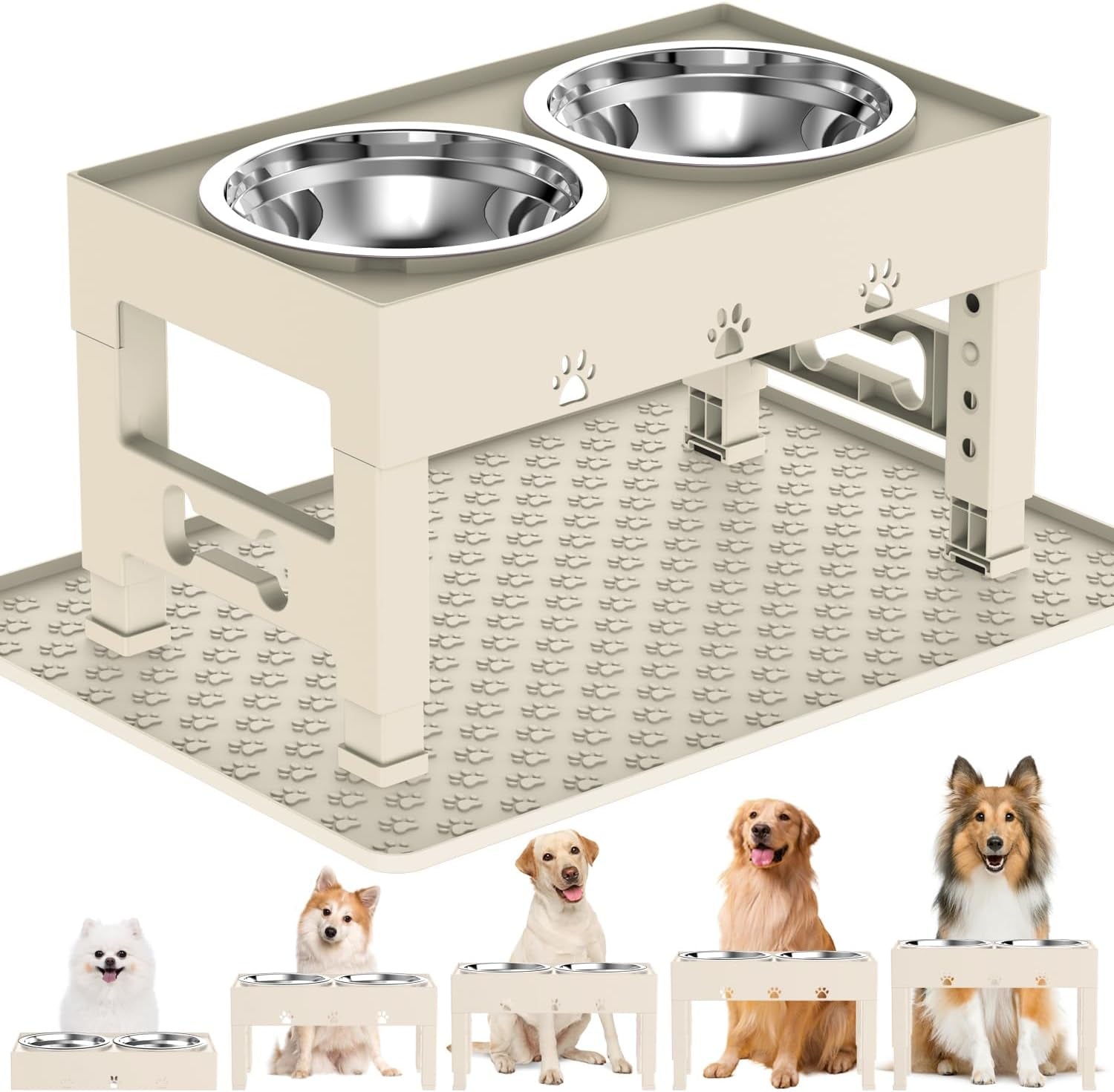 elevated-dog-bowls-with-2-stainless-steel-bowls-5-height-adjustable-stand-3-1-9-to-12-for-improved-digestion-neck-support-easy-clean-non-slip-base-raised-feeder-for-medium-large-dogs