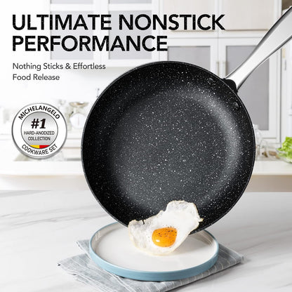 Hard Anodized Cookware Set - 10 Pcs Non Stick Pots and Pans Set with Granite Interior, Induction Cookware Set with Steamer Insert3