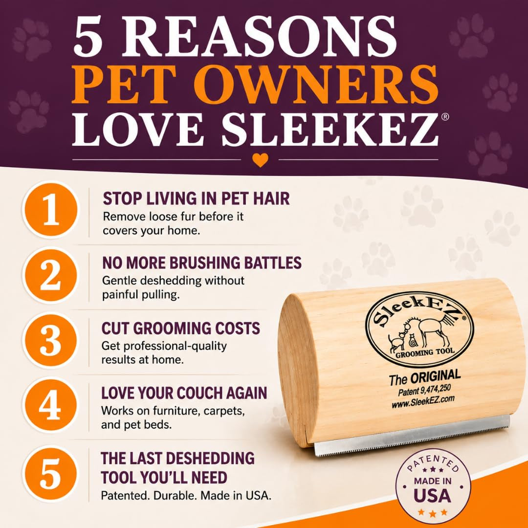 sleekez-dog-brush-for-shedding-patented-deshedding-dog-brush-pet-hair-remover-for-short-medium-long-coats-made-in-usa-5-inch