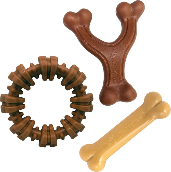 Nylabone Power Chew Customer Favorites Dog Chew Toys, 3 Count, Large | Flavor Medley, Peanut Butter, and Beef Flavor, Durable Dog Toys for Aggressive Chewers, for Large Breeds up to 50 Lbs13