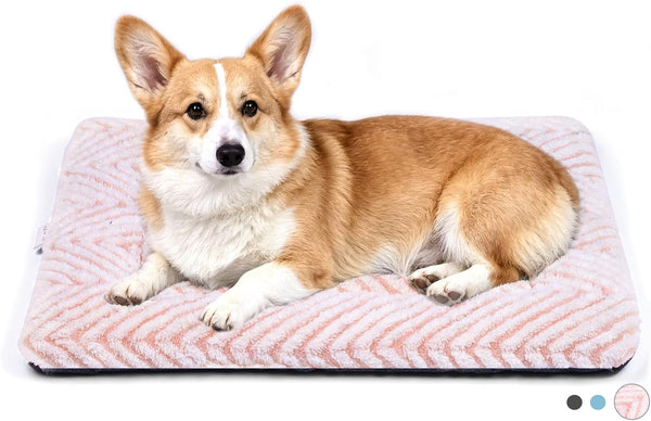 Mora Pets Cat Bed for Indoor Cats Washable Dog Crate Pad Cute Star Dog Bed Mat for Small Dogs Pet Kennel Pad for Cage Soft Flat Puppy Kitten Cushion Sleeping Anti-Slip Grey 22 X 1314