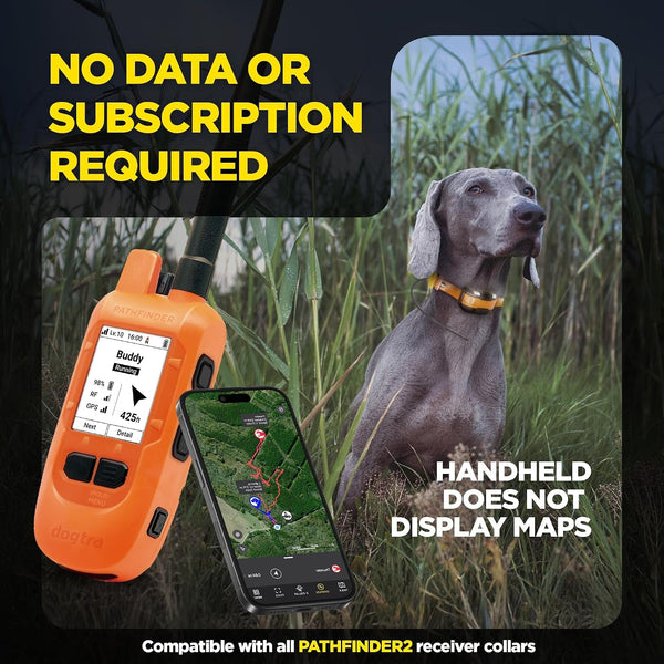 Dogtra PATHFINDER2 MINI Compass Live GPS Dog Tracking & Training System - 4-Mile Range E-Collar Handheld with No Subscription, Offline Maps, GPS Fence, Expandable up to 21 Dogs, for Dogs 15+ Lbs9