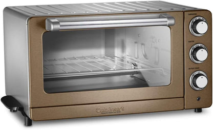 TOB-60N1CS Convection Toaster Oven Broiler, 19.1"(L) X 15.5"(W) X 9.8"(H), Copper Stainless Steel2