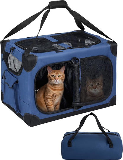 17In Wheeled Expandable Cat Carrier for Cats Small Dogs, Gray | Elescopic Rod, Expandable Side Room, Foldable Breathable Mesh, Portable Carrier for Indoor & Outdoor Pet Travel10