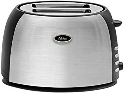 Oster 2-Slice Toaster with Extra Wide Slots, Bagel Toaster for All Bread Types, Brushed Stainless Steel2