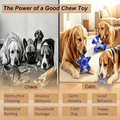YINEYA Dog Toys for Aggressive Chewers, 3-Pack Tough Dog Chew Toys | Dog Teething Toy for Medium Large to Keep Them Busy, Indestructible Dog Toy Long Lasting, Purple, Beef Flavor6
