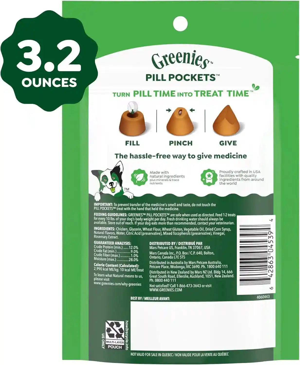 greenies-pill-pockets-small-dog-treats-chicken-flavor-3-2-oz-vet-recommended-masks-pill-smell-taste-easy-pinch-close-design-stress-free-medicating-tablet-size-3-2-oz-pouch